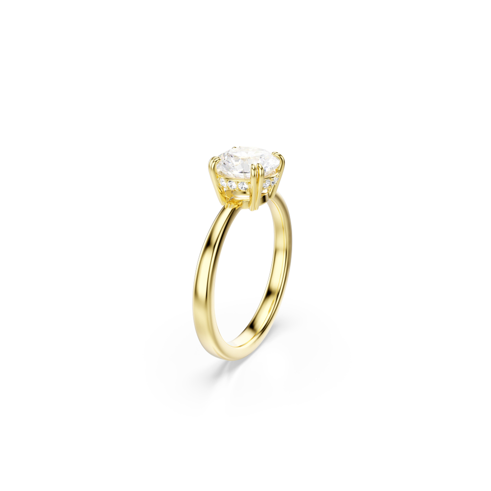 STILLA:RING RND WHITE/GOS 55