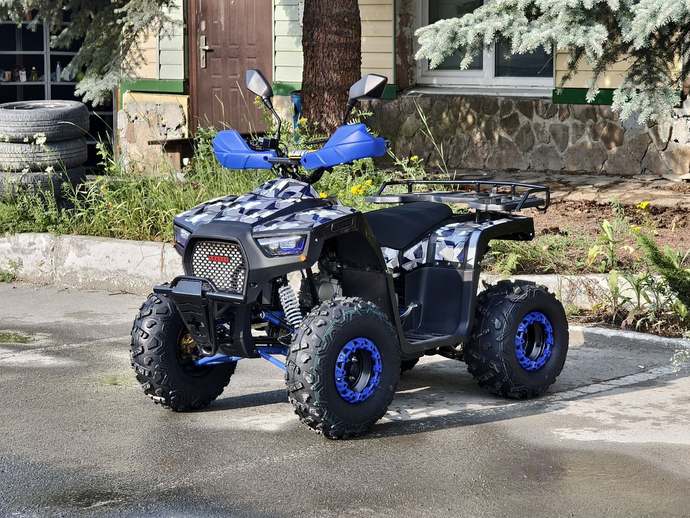 Комплект запчастей (Машинокомплект) для сборки квадроцикла Lion 125 RR синий хаки