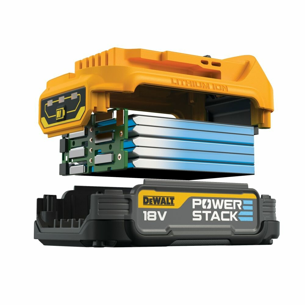 Аккумуляторная батарея DeWalt Powerstack DCBP034-XJ 18В/1.7Ач black-yellow