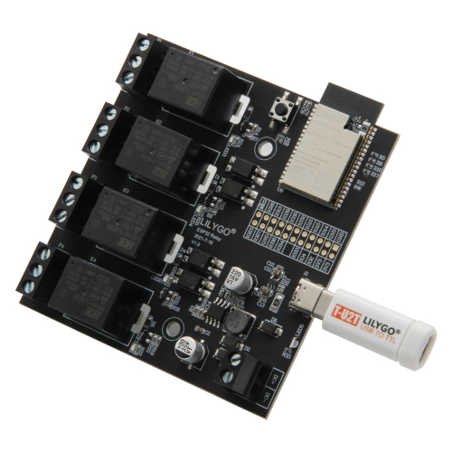 T-Relay-4 — плата ESP32, оснащенная 4-мя реле
