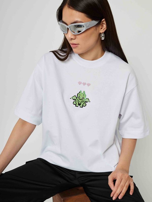 Футболка Tetris dragon silkscreen белая - фото 5