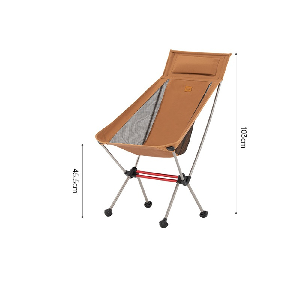 Кресло туристическое Naturehike Stellaluna L01 складное, 44х46х103, до 120 кг, оранжевое, артикул CNK2350JJ018-OR