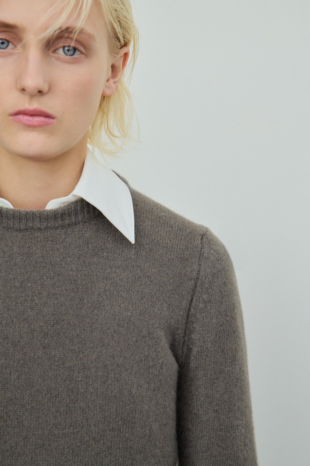 ОДНОТОННЫЙ СВИТЕР ИЗ КАШЕМИРА И ШЕРСТИ — ZARA