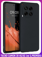 Мягкий Soft Touch чехол из силикона для TECNO CAMON 30 4G (не 5G / PRO!) с бархатной подкладкой