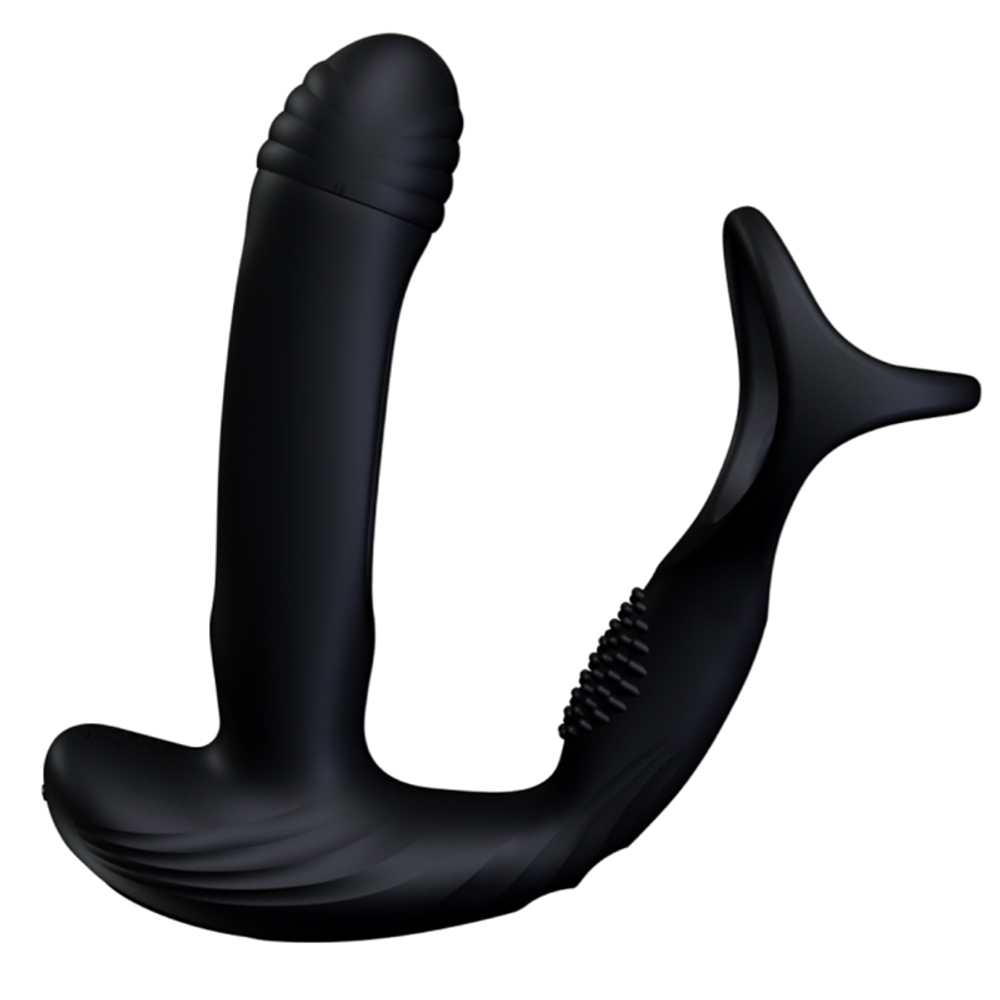Вибромасcажер простаты с функцией осцилляции и пультом ДУ Amovibe Pulse Prostate Flapping & Vibrations Massager