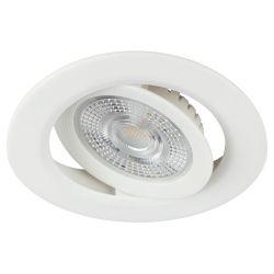 Светильник светодиодный встраиваемый ЭРА KL LED 25A-5 4K WH 5Вт 4000К круглый поворотный белый | Встраиваемые LED светильники