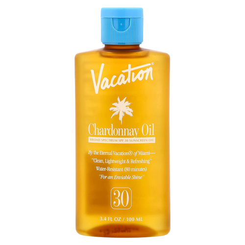Vacation, солнцезащитное масло с шардоне, SPF 30, 100 мл (3,4 жидк. унции)