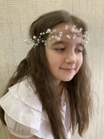 диадема для волос. венок свадебный.