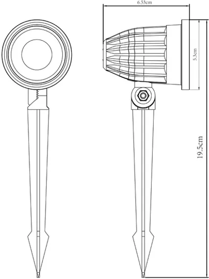 Грунтовый светильник Elsie A1127IN-1BK Arte Lamp
