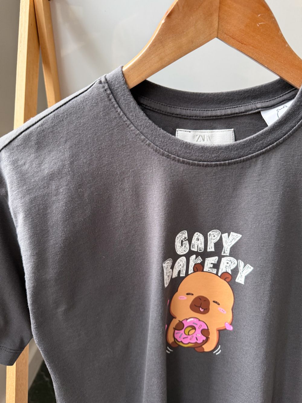 Хлопковая футболка Zara, 146