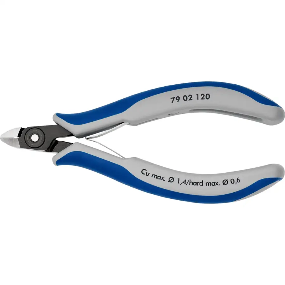 Прецизионные кусачки боковые для электроники чернёные 120 мм Knipex 79 02 120