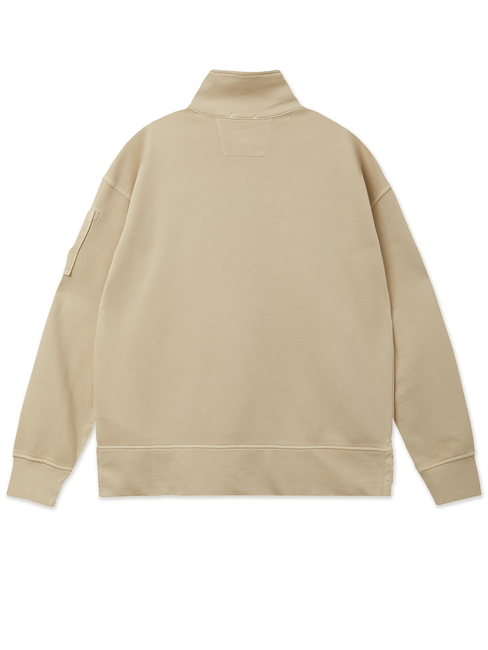 Мужская Толстовка (Half-zip) Brushed And Emerized Diagonal Fleece Mixed Boxy