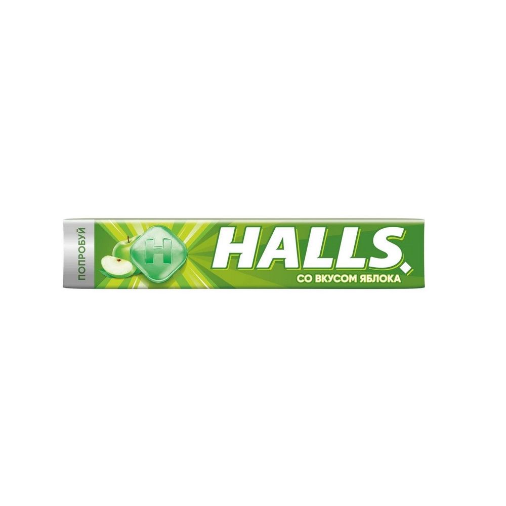Леденцы HALLS Яблоко 25 г