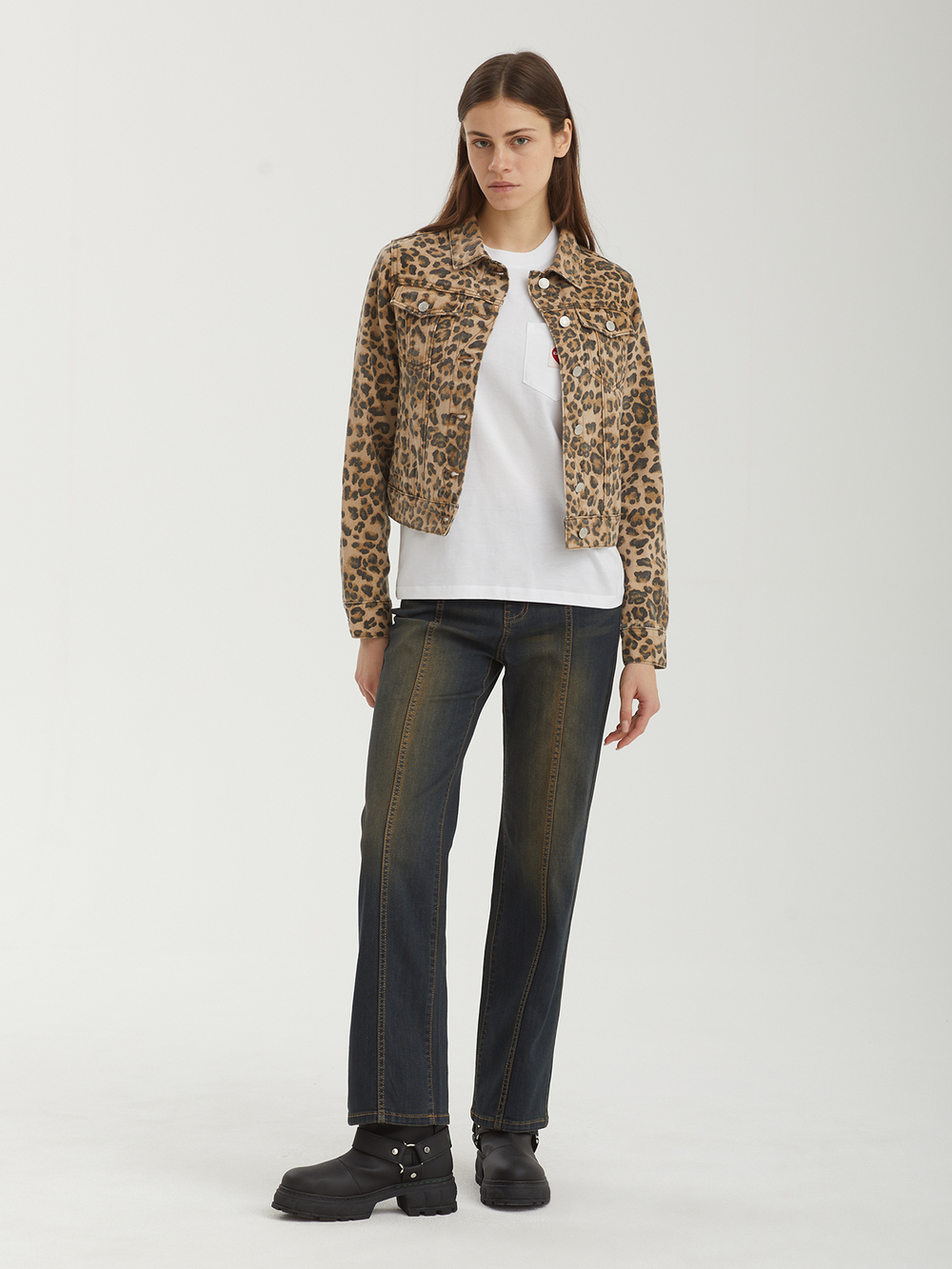 Женские Джинсы Kirsh Plain Semi Flare Denim