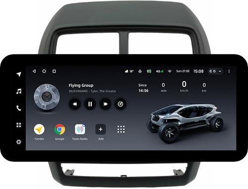 Магнитола для Mitsubishi ASX 2017+ (рамка 9) - Teyes LUX ONE ROUND монитор 12.3" 2K QLED на Android 10, Быстрая, CarPlay, 4G SIM-слот