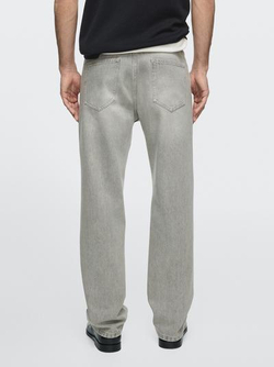 Massimo Dutti Джинсы прямого кроя, серый