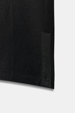 ZARA ЛЕГИНСЫ КАПРИ ИЗ ИНТЕРЛОКА, ЧЕРНЫЙ