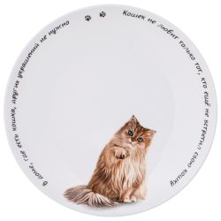 ТАРЕЛКА ЗАКУСОЧНАЯ LEFARD "БЕРИ КОТА" 20,5 СМ, РАЗНОЦВЕТНЫЙ (КОР=48ШТ.)