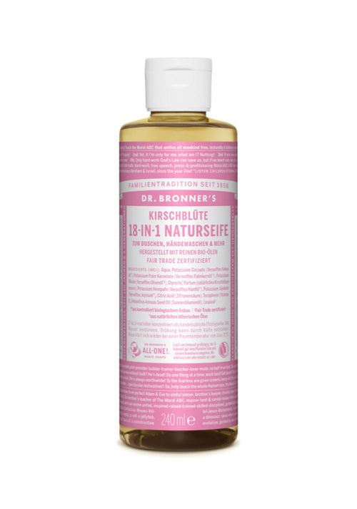Натуральное мыло 18 в 1 с ароматом вишневого цвета Dr. Bronner’s, 240 мл