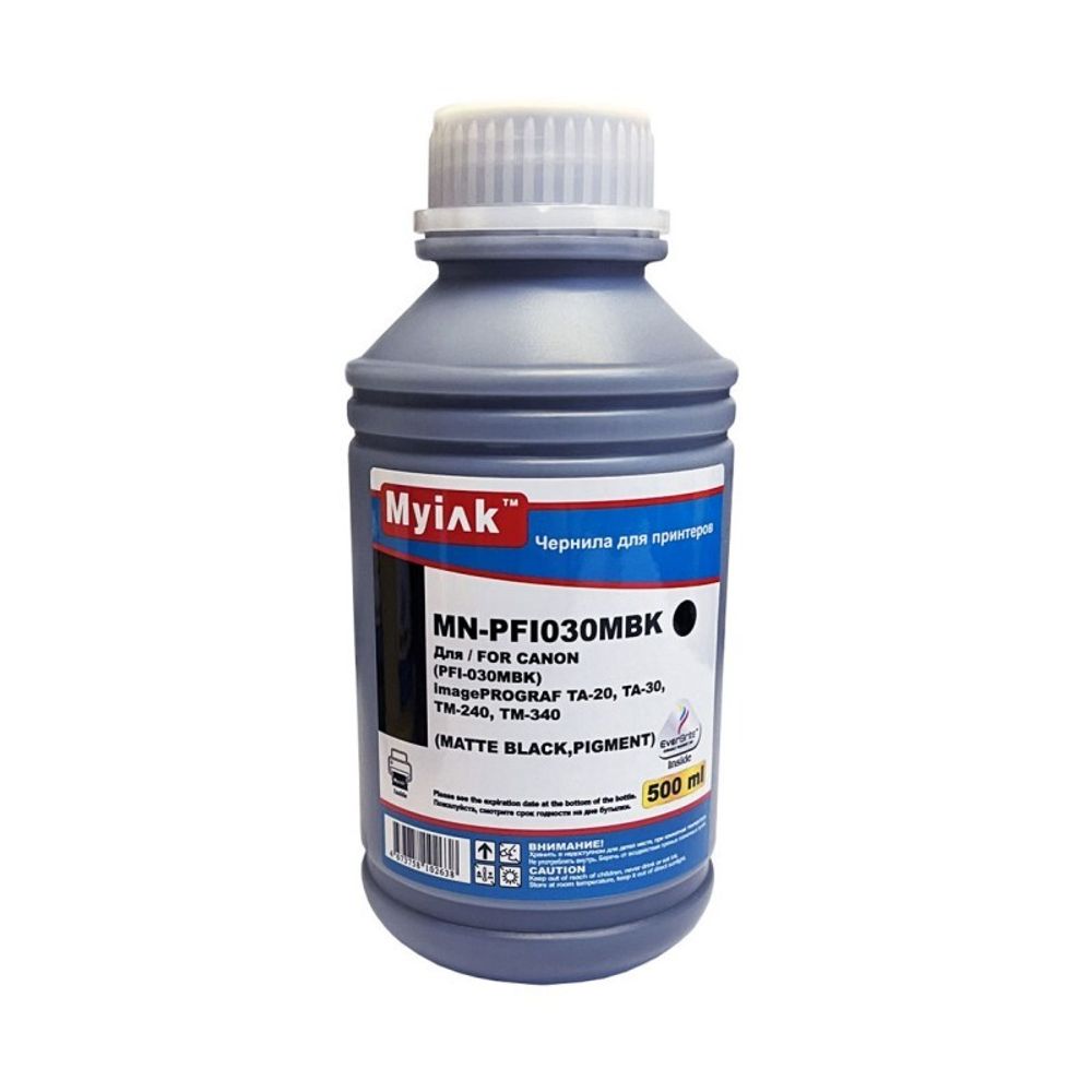 Чернила MyInk для CANON imagePROGRAF TM-240/ТМ-340/TM-350/TM-355 (500мл, matte black, Pigment) Чернила MyInk для CANON imagePROGRAF TM-240/ТМ-340/TM-350/TM-355 (500мл, matte black, Pigment)