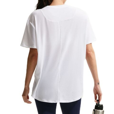 Женская теннисная футболка Nike One Relaxed Dri-Fit Short Sleeve - white/black