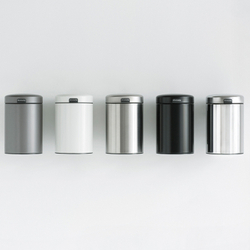 Мусорный бак настенный newIcon 3л Brabantia Черный матовый