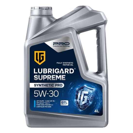 SUPREME SYNTHETIC PRO SAE 5W-30 GTL LUBRIGARD масло 4 литра