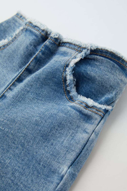 ZARA РАСКЛЕШЕННЫЕ ДЖИНСЫ, СИНИЙ