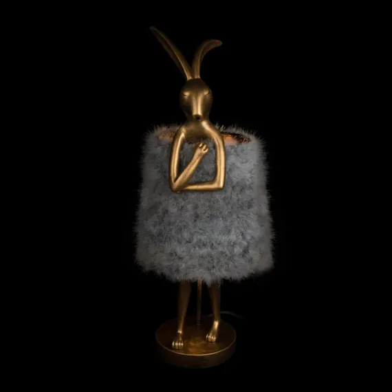 Интерьерная настольная лампа Lapine 10315/B Grey fluff Loft It