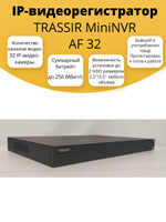 IP-видеорегистратор TRASSIR MiniNVR AF 32