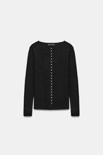 КАРДИГАН ИЗ ШЕРСТИ НА ПУГОВИЦАХ — ZARA
