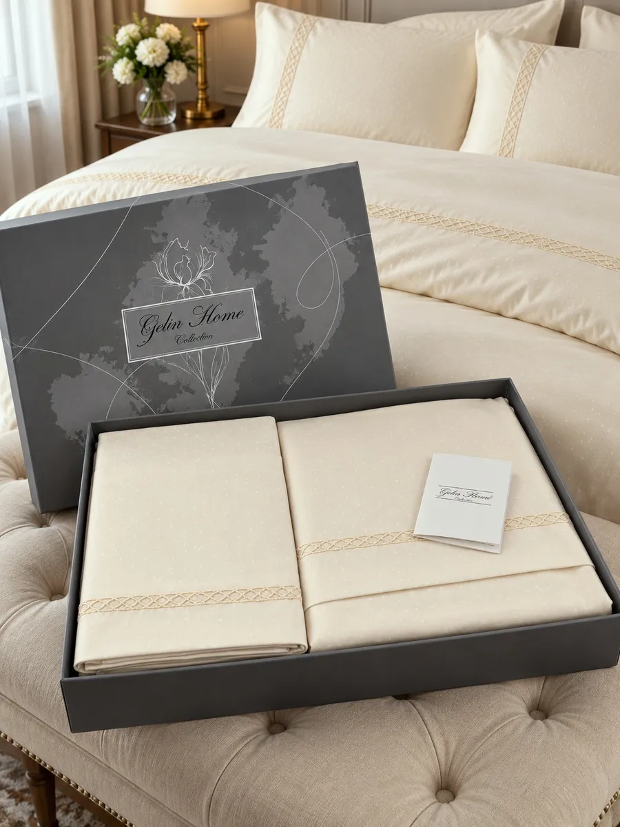 Gelin Home КПБ 6 пр. MYKONOS бежевый цвет пододеяльник 200*220, простынь 240*260, наволочки 50*70 2шт, декоративные наволочки 50*70 2шт GLNN204 — фото 3