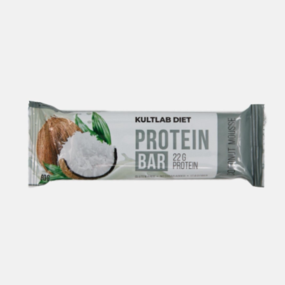 Батончик Kultlab Diet Protein Bar (Кокосовый мусс) 60гр