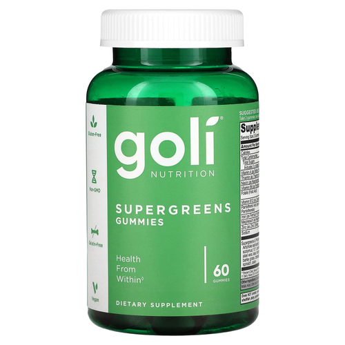 Goli Nutrition, жевательные конфеты с суперзеленью, 60 шт.