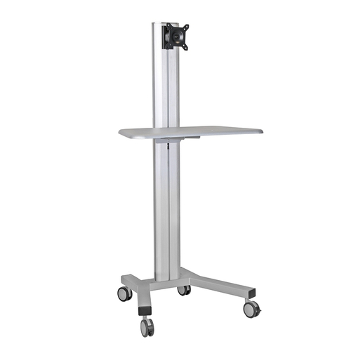 ErgoFount KFT 1201 Silver Напольная мобильная стойка для мониторов диагональю 10–24'', высота 1450 мм, макс. нагрузка 20 кг