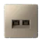 Розетка компьютерная RJ45 + RJ45, Cat 5e Systeme Electric ArtGallery Шампань GAL000585