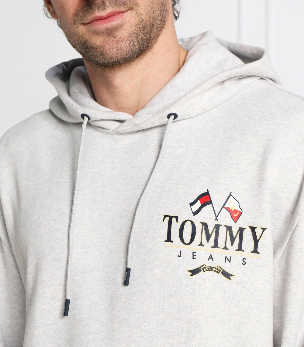 Худи skater prep back Tommy Jeans - серый(DM0DM15023)