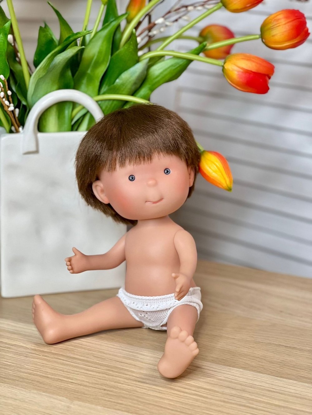 Кукла для девочки виниловая 30см Пиппо без одежды (2899W4)