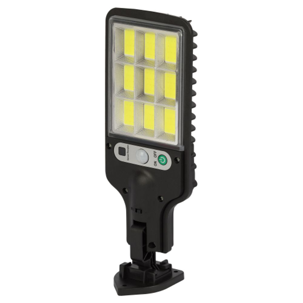 Светильник уличный ЭРА ERAKCS25-02 на солнечной батарее 10Вт 300 Лм 5000К 100 LED COB с датчиком движения ПДУ IP44 | Садовые фасадные светильники