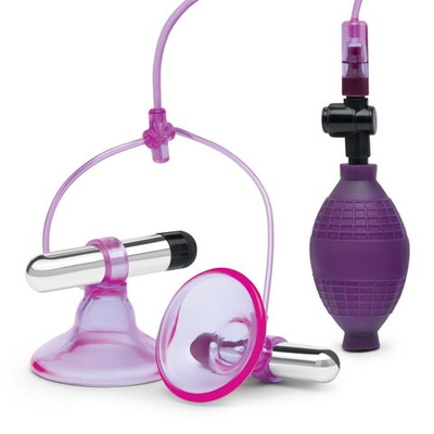 Вибропомпы для сосков Vibrating Nipple Suckers with Quick Release (Цвет: фиолетовый)