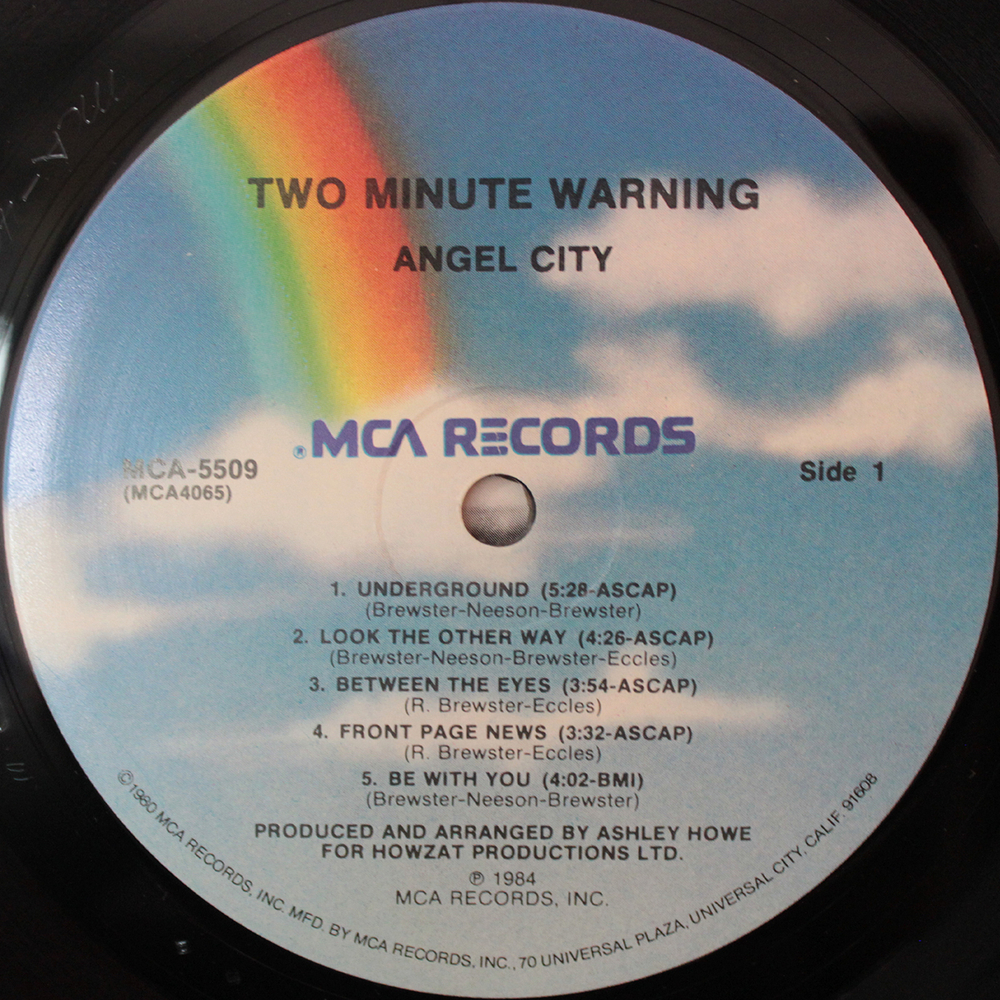 Angel City / Two Minute Warning (LP)