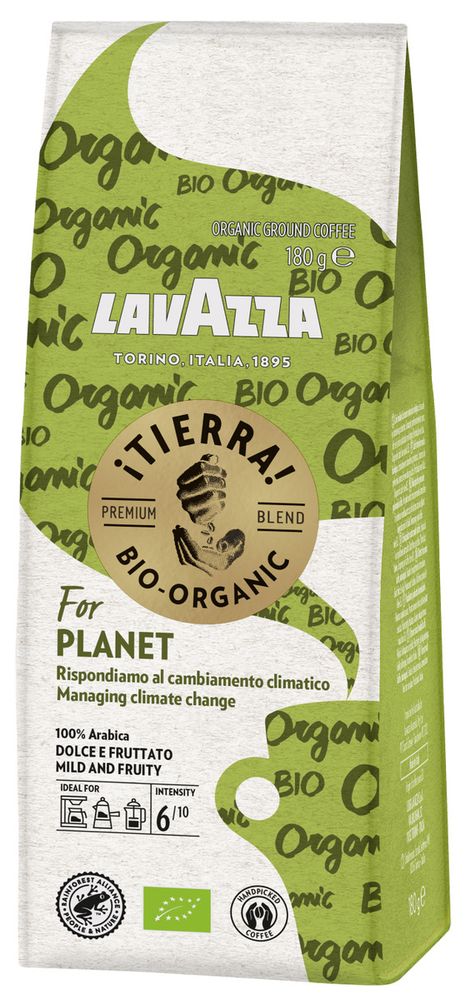 Кофе молотый Lavazza Tierra Bio-Organic For Planet, 180 г
