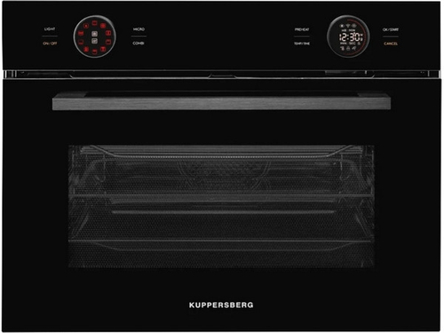 Духовой шкаф Kuppersberg KMW 612 Black компактный с СВЧ