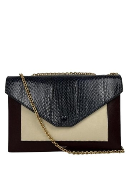 Сумка Celine Tri Color Python and Leather Pocket
