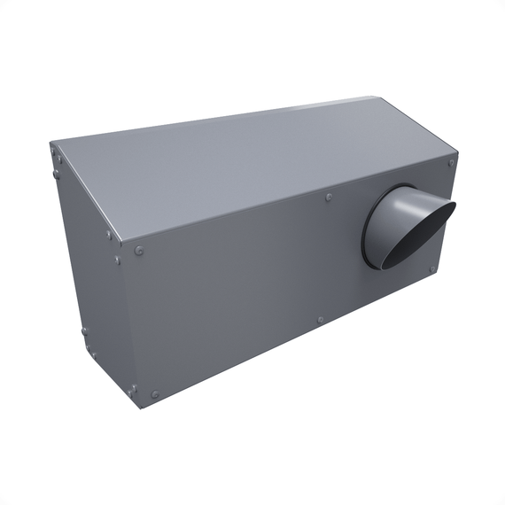Provent IOS 125G решетка фасадная комбинированная приточно-вытяжная серая (RAL 7024)