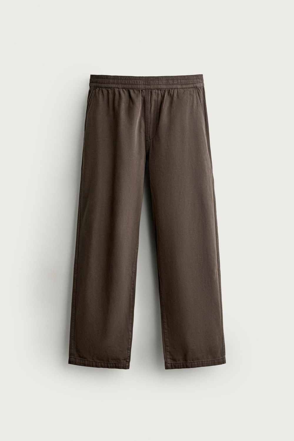 БРЮКИ RELAXED FIT В ЕЛОЧКУ — ZARA