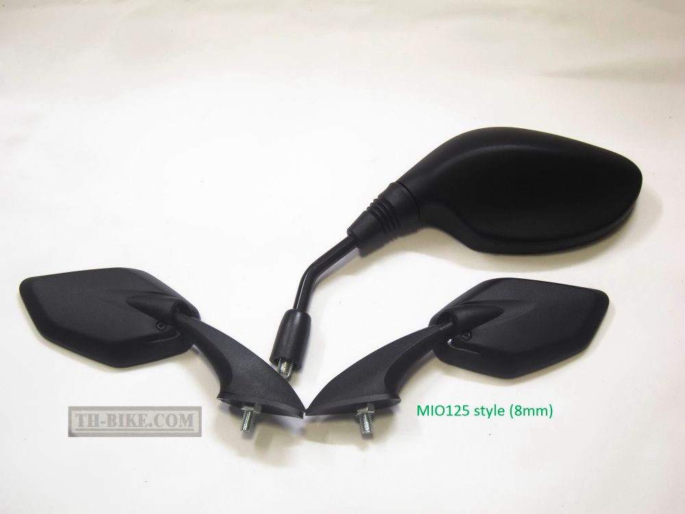 Mini mirrors, Small mirrors, Tiny mirrors 10mm, 8mm thread. Made in Thailand
