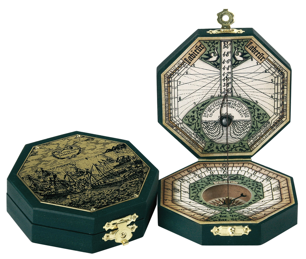 Солнечные часы Brass Octagonal 7 Hemisferium Зеленый / Бронзовый