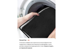 Набор ковриков для ванной и туалета с эффектом памяти Home One 51х81, 51х61 U-shape, чёрный