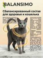 Сухой корм холистик для стерилизованных кошек и кастрированных котов Balansimo Holistic Sterilized Adult Cat индейка с ягодами 2 кг